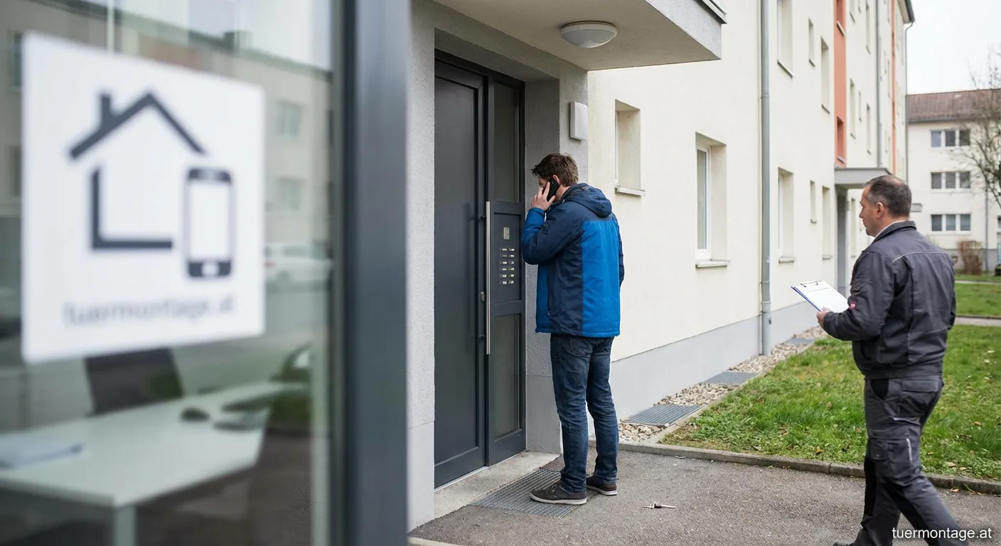 Person die bei Schlüsselverlust die Hausverwaltung anruft