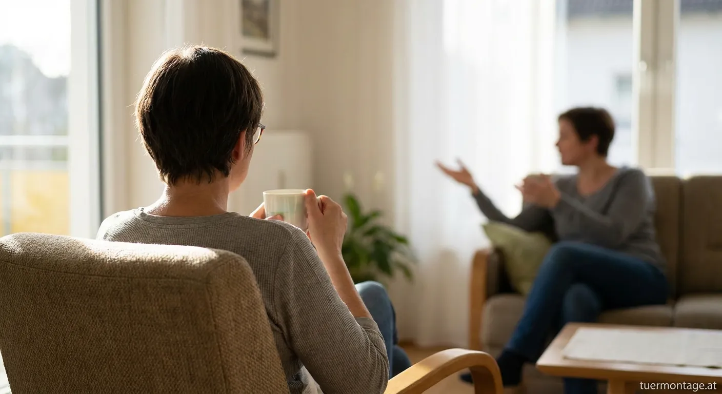 Zerbrochenes Fensterglas und durchwühlte Schublade nach einem Einbruch