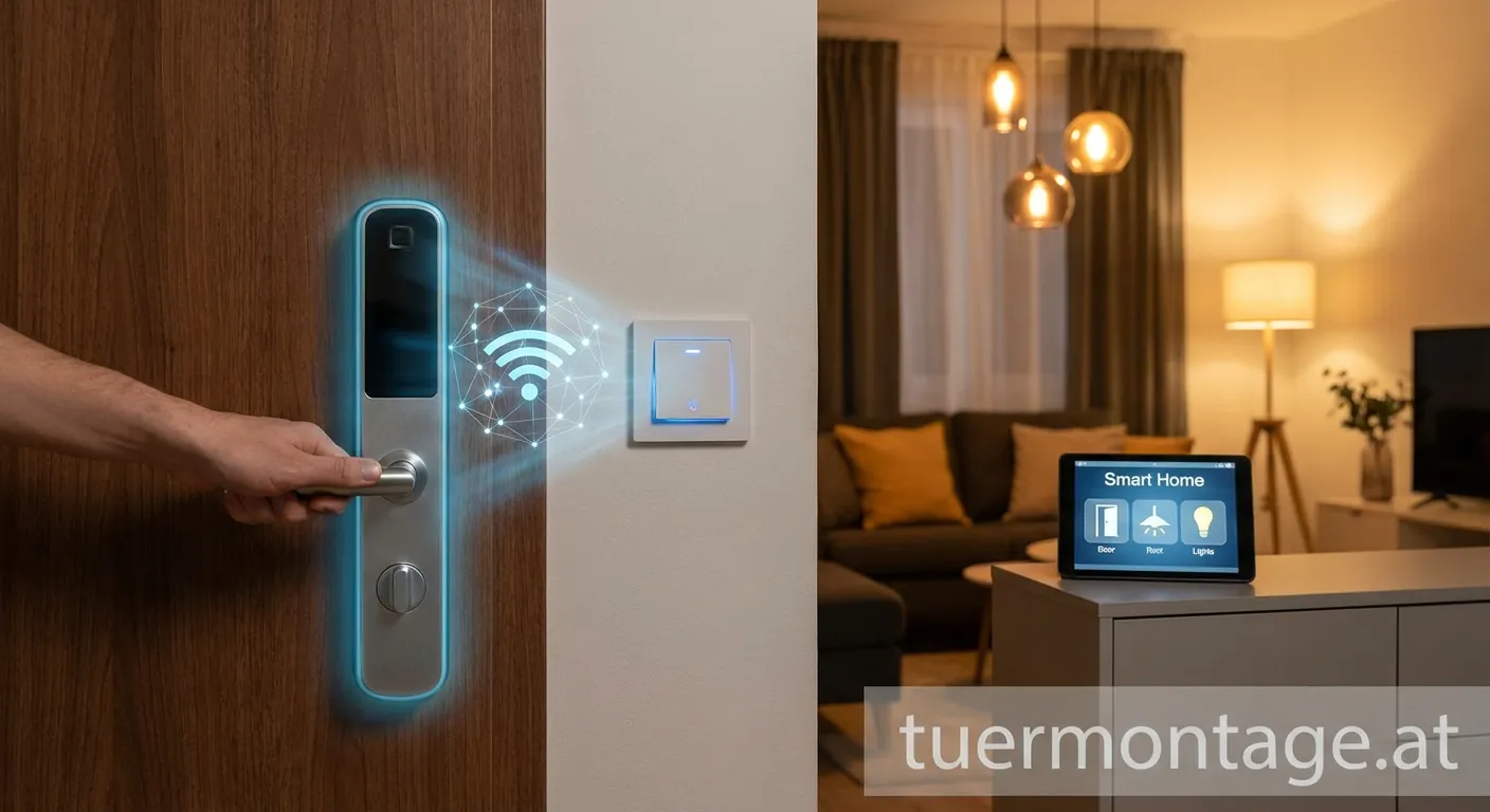 Smart Home Integration System mit automatischer Tür und Lichtsteuerung